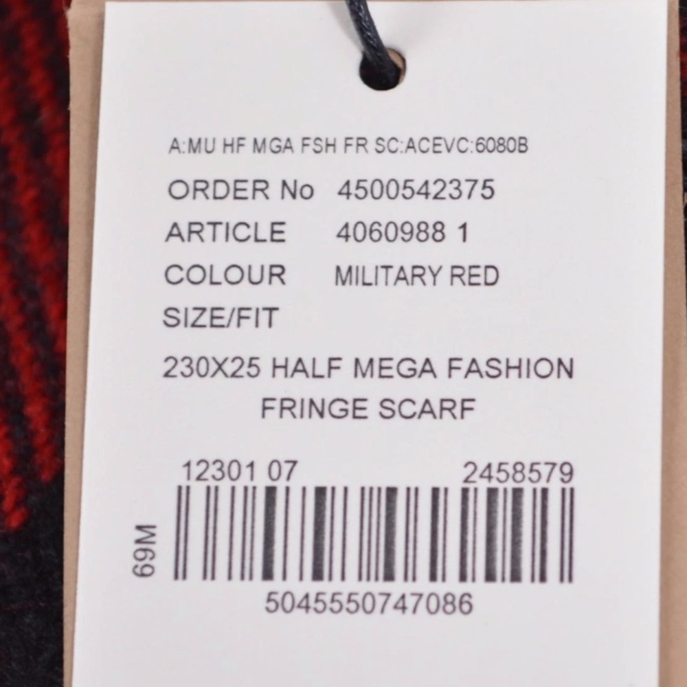 Burberry Mega Nova Check Wool Fringed Scarf - Picture 3 of 4
